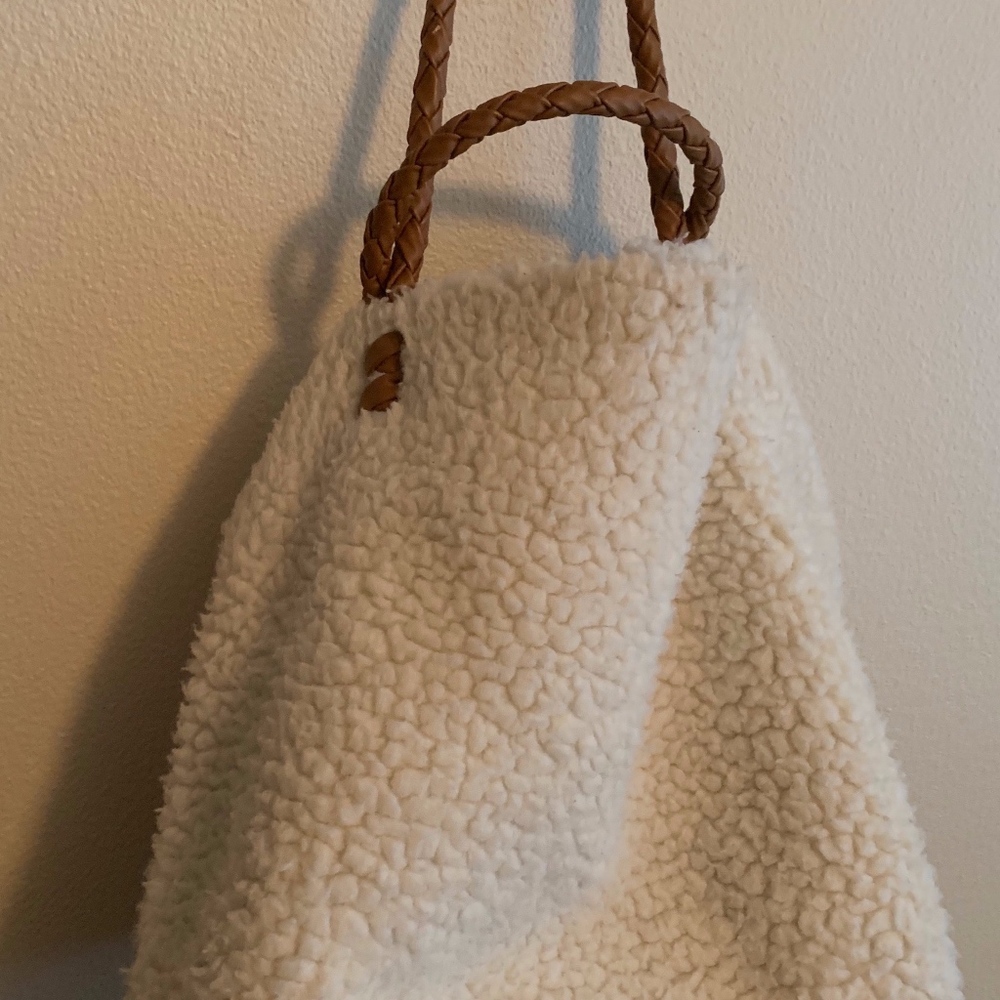 Urban Outfitters reversible bag Shearpa faux suede